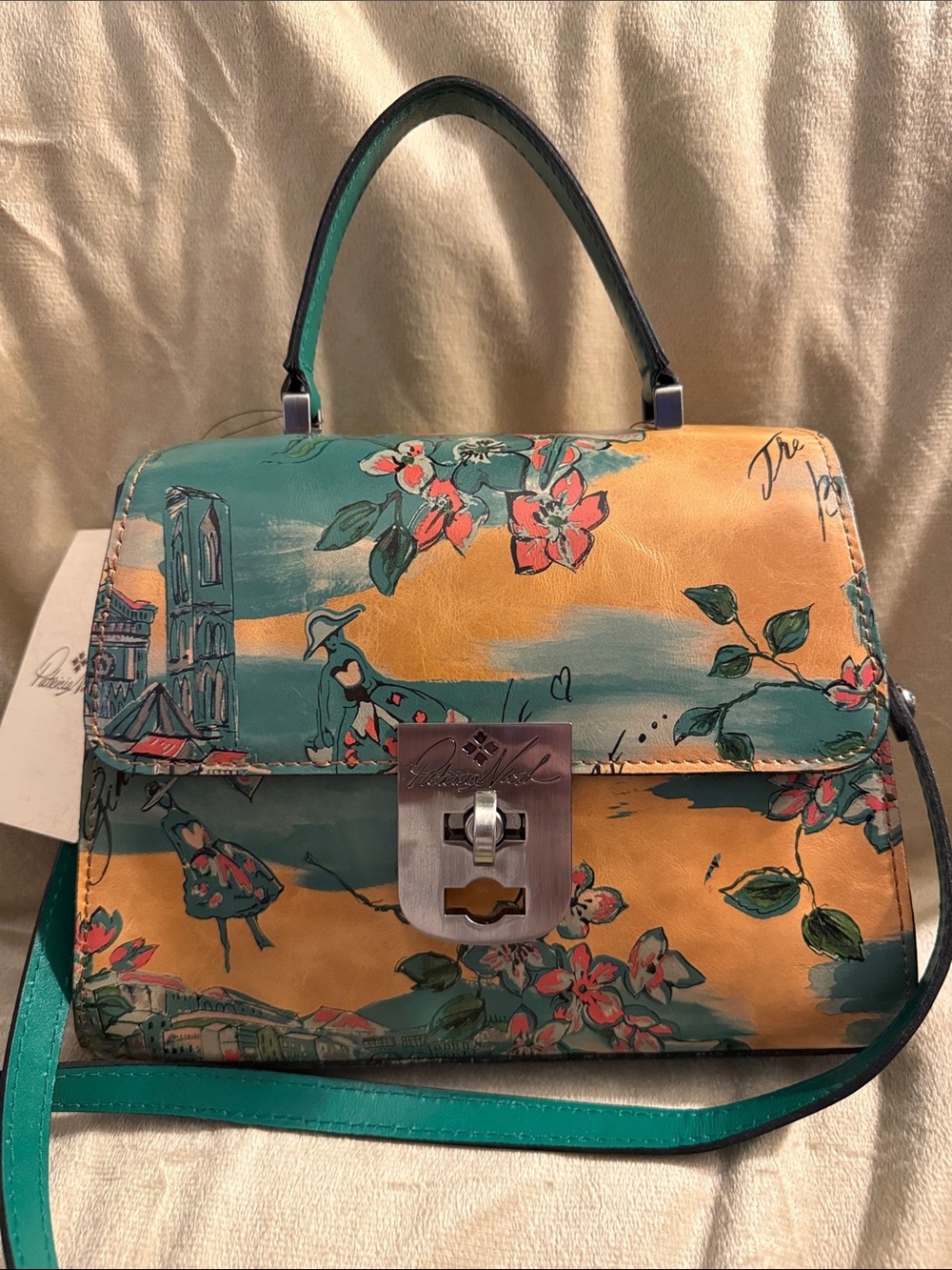 Patricia Nash “Chauny” Beautiful Girl Collection, crossbody/top handle, NWT.